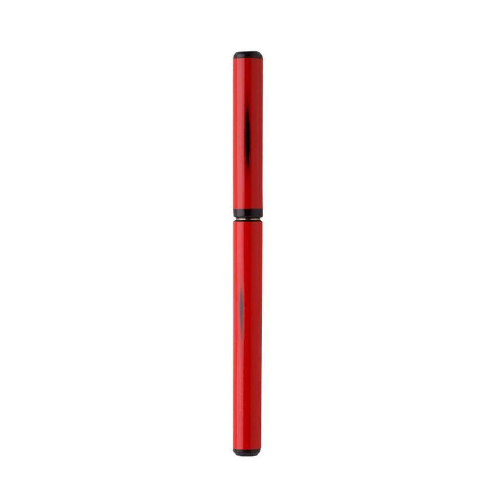 Akashiya Natural Bamboo Brush Red Lacquer Finish Pen With Wood Box