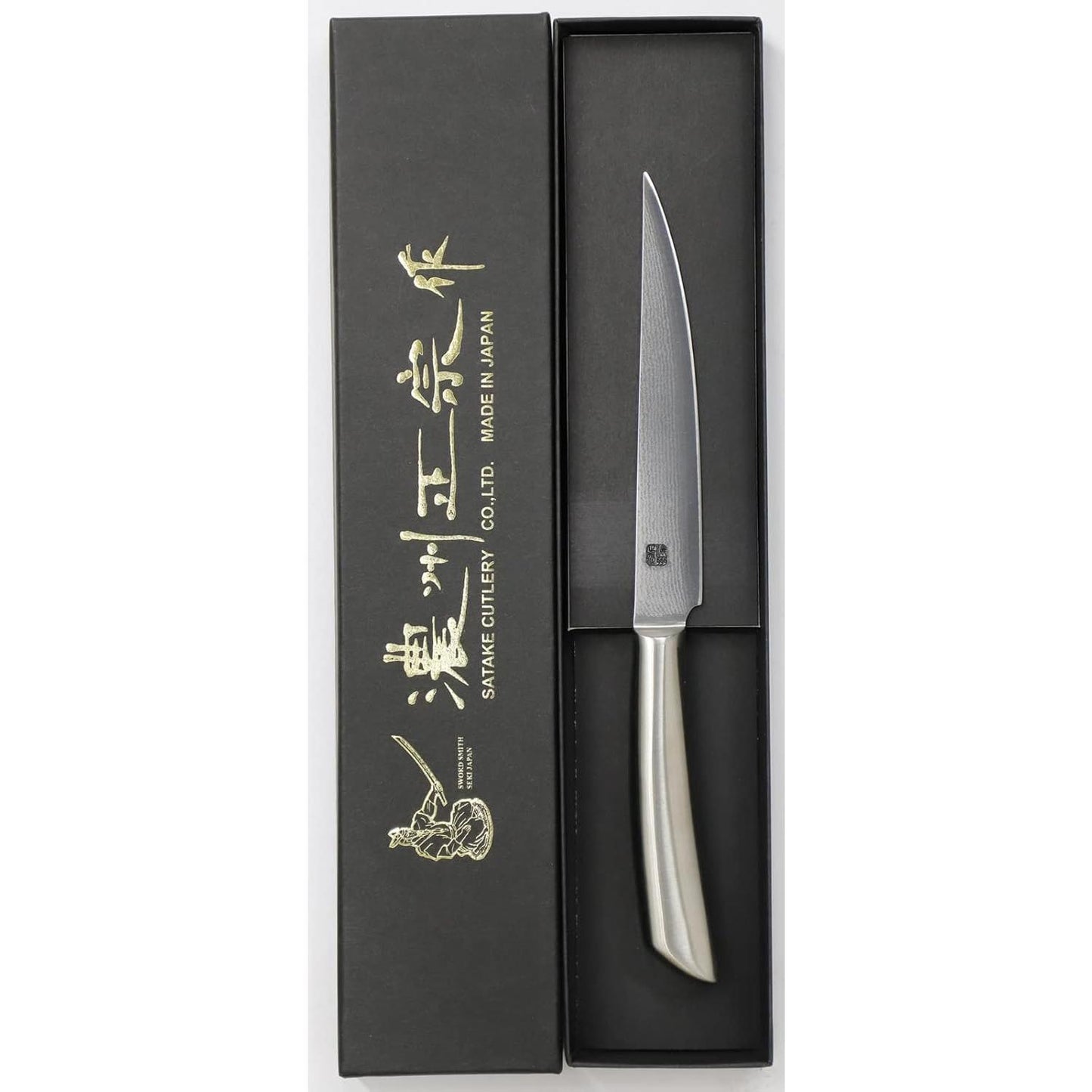 Satake All Metal Steak Knife Damascus Steel Blade 120mm