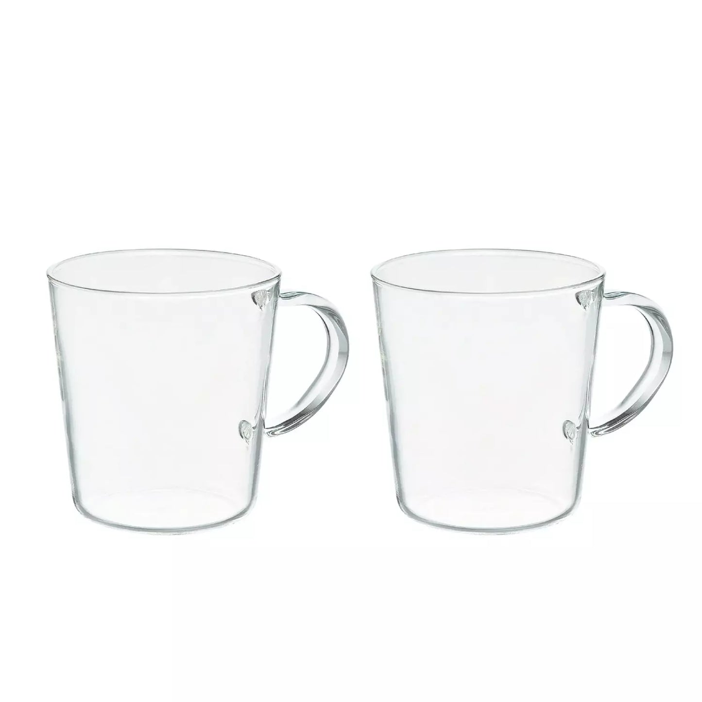 Hario Heat Resistant Glass Mugs For Hot Or Cold Drinks (Set of 2 Mugs)