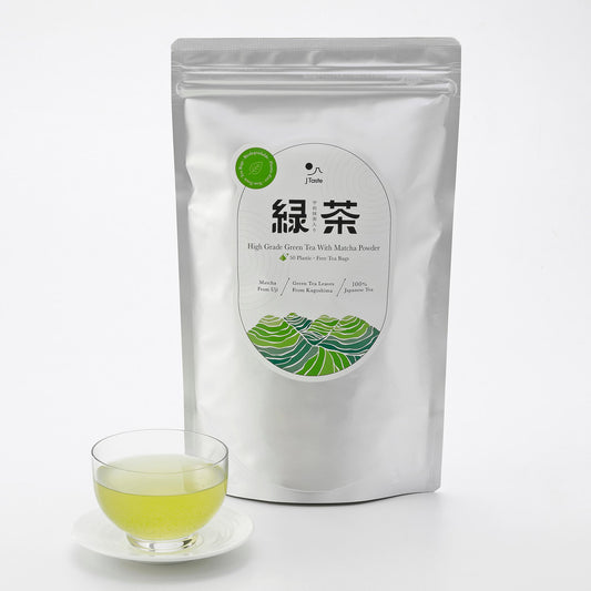 J Taste High Grade Green Tea With Matcha Biodegradable Tea Bags 50 ct.