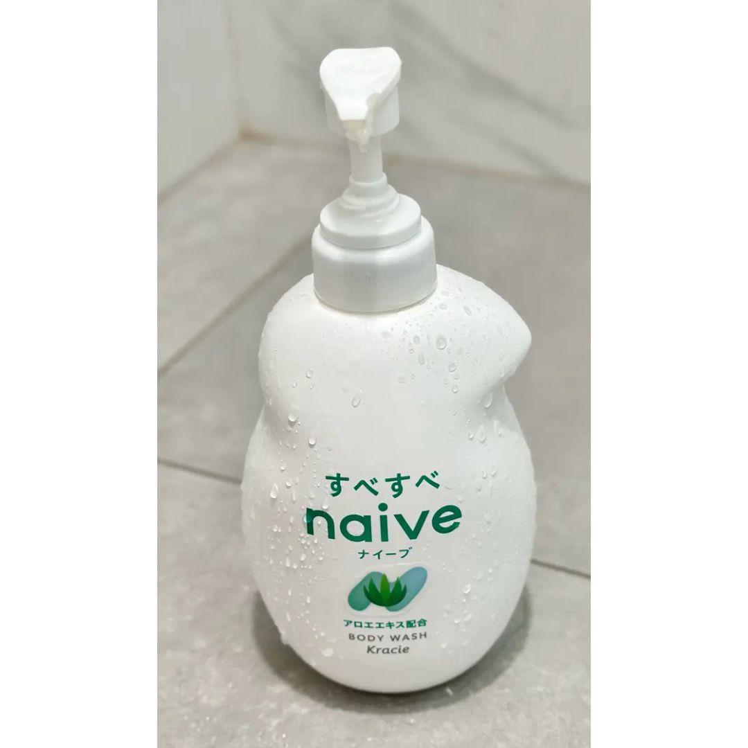 Naive Moisturizing Plant Based Aloe Body Wash Pump Bottle 530ml