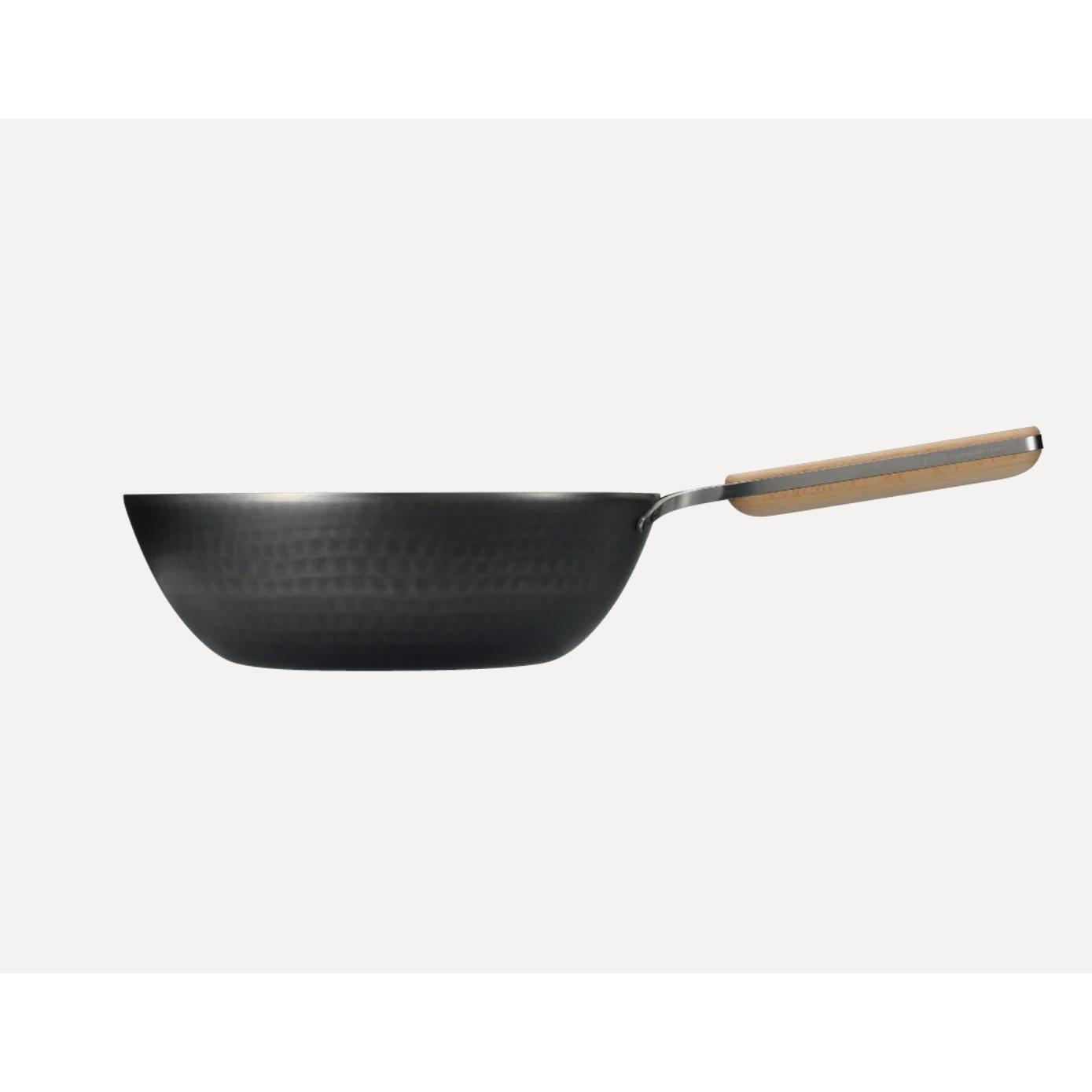Wahei Enzo Flat-Bottomed Iron Induction Wok (1.6mm Thick) 28cm